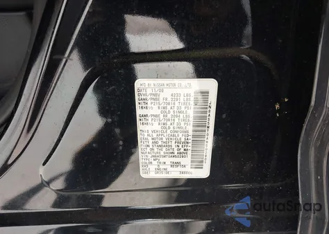 2010 Nissan Rogue S/Sl/Krom from USA, damaged, VIN JN8AS5MT0AW502901